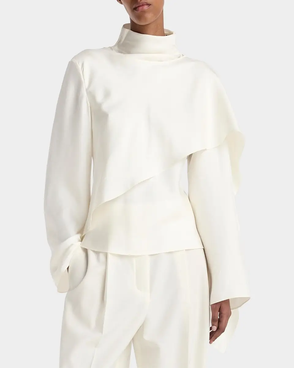 RÓHE Foulard Drape Silk Top | Thumbnail 4 RÓHE Foulard Drape Silk Top | Thumbnail 4