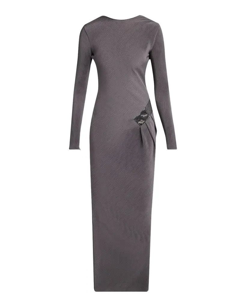 Giorgio Armani Embellished Asymmetric Column Dress | Image 1 Giorgio Armani Embellished Asymmetric Column Dress | Image 1