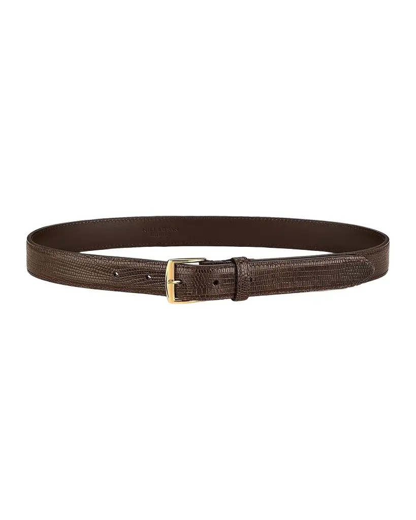 Nili Lotan Sloane Croc-Embossed Leather Belt | Image 1 Nili Lotan Sloane Croc-Embossed Leather Belt | Image 1