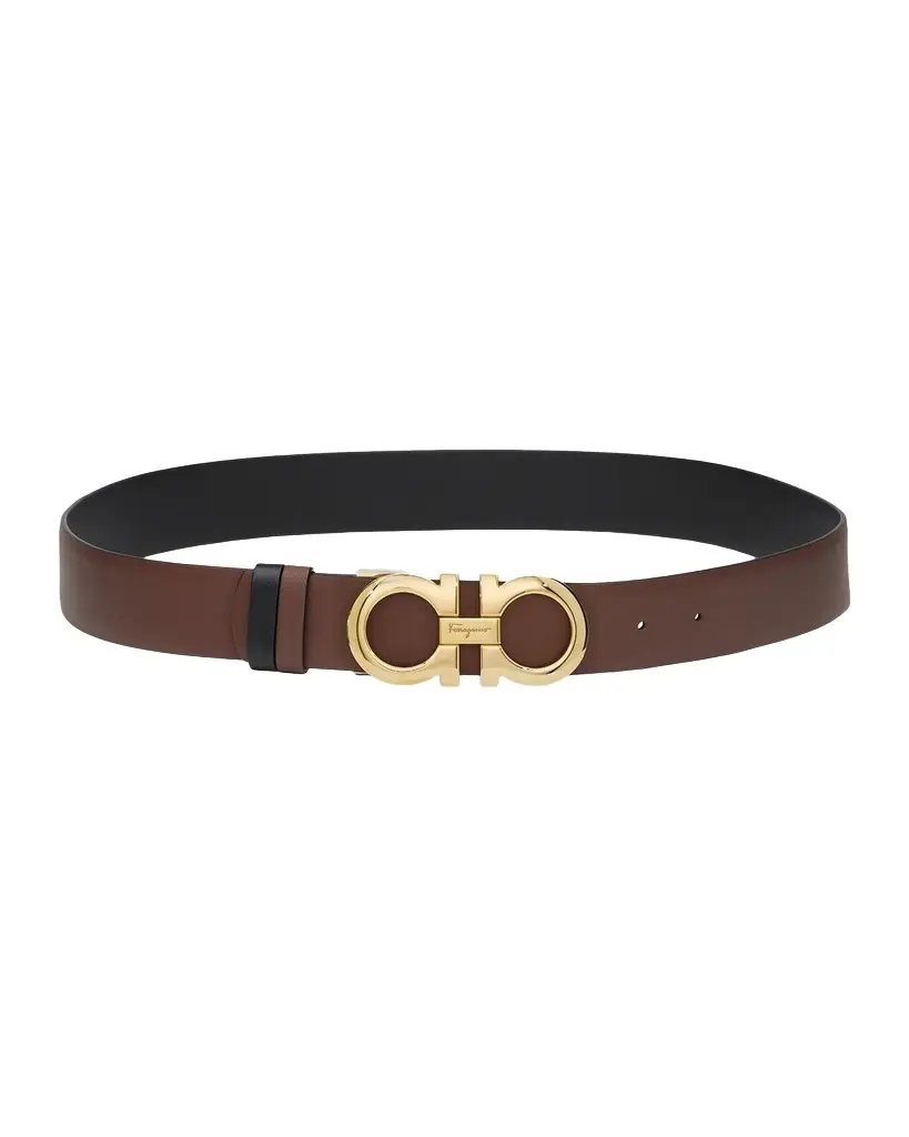Ferragamo Reversible and Adjustable Leather Gancini belt | Image 1 Ferragamo Reversible and Adjustable Leather Gancini belt | Image 1