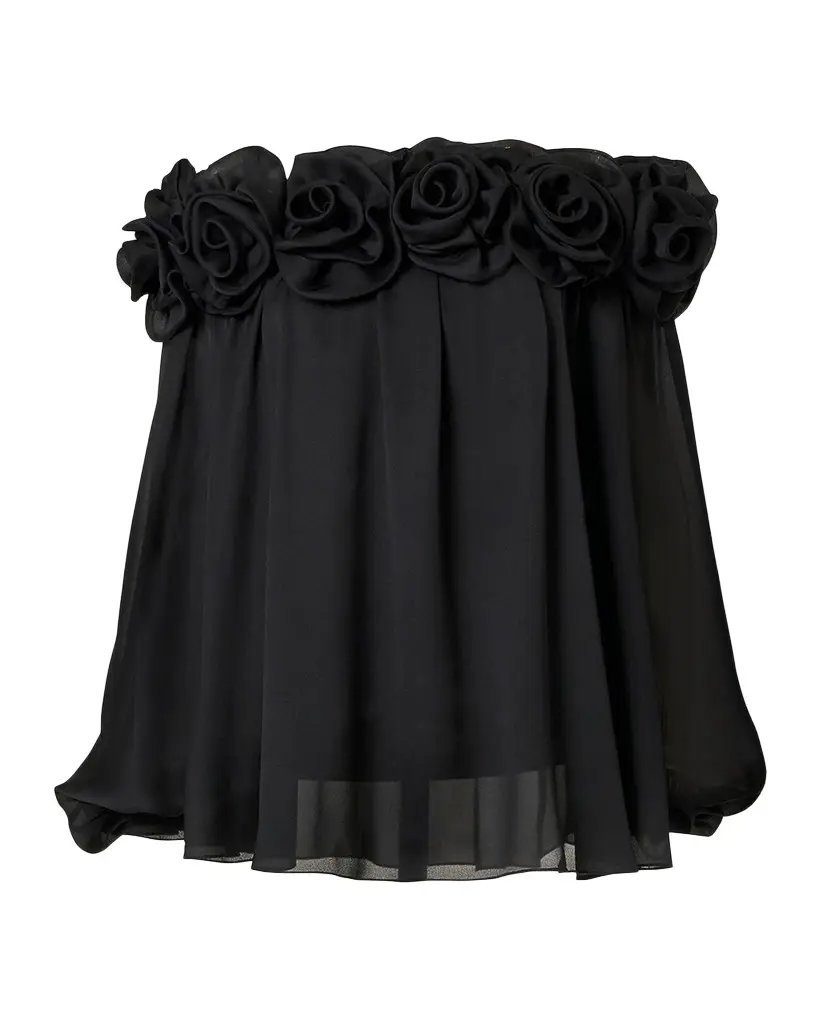 Carolina Herrera Rosette Off-the-Shoulder Blouse | Image 1 Carolina Herrera Rosette Off-the-Shoulder Blouse | Image 1