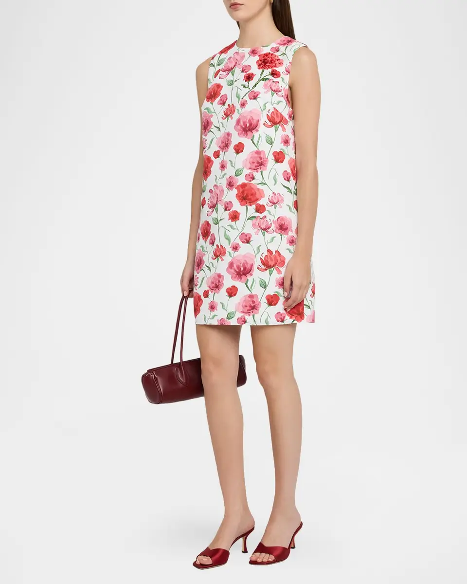 SACHIN & BABI Uma Floral-Print Mini Shift Dress | Thumbnail 4