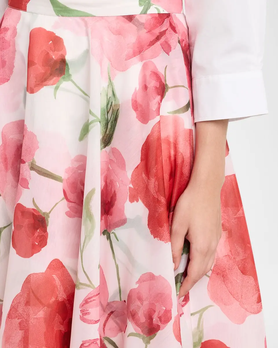 SACHIN & BABI Bellamy Floral-Print Organza Maxi Skirt | Thumbnail 5