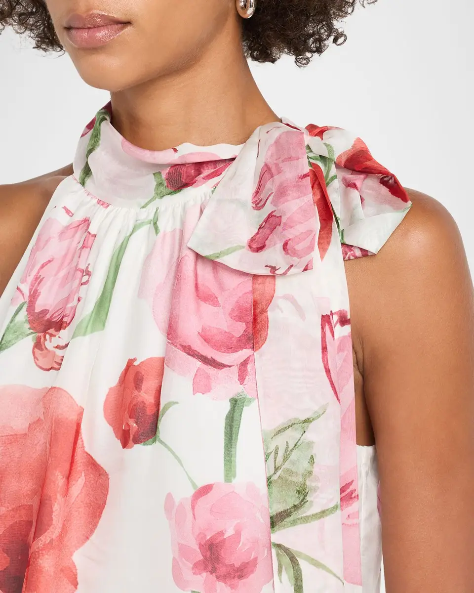 SACHIN & BABI Deirdre Floral-Print Chiffon Halter Top | Thumbnail 5