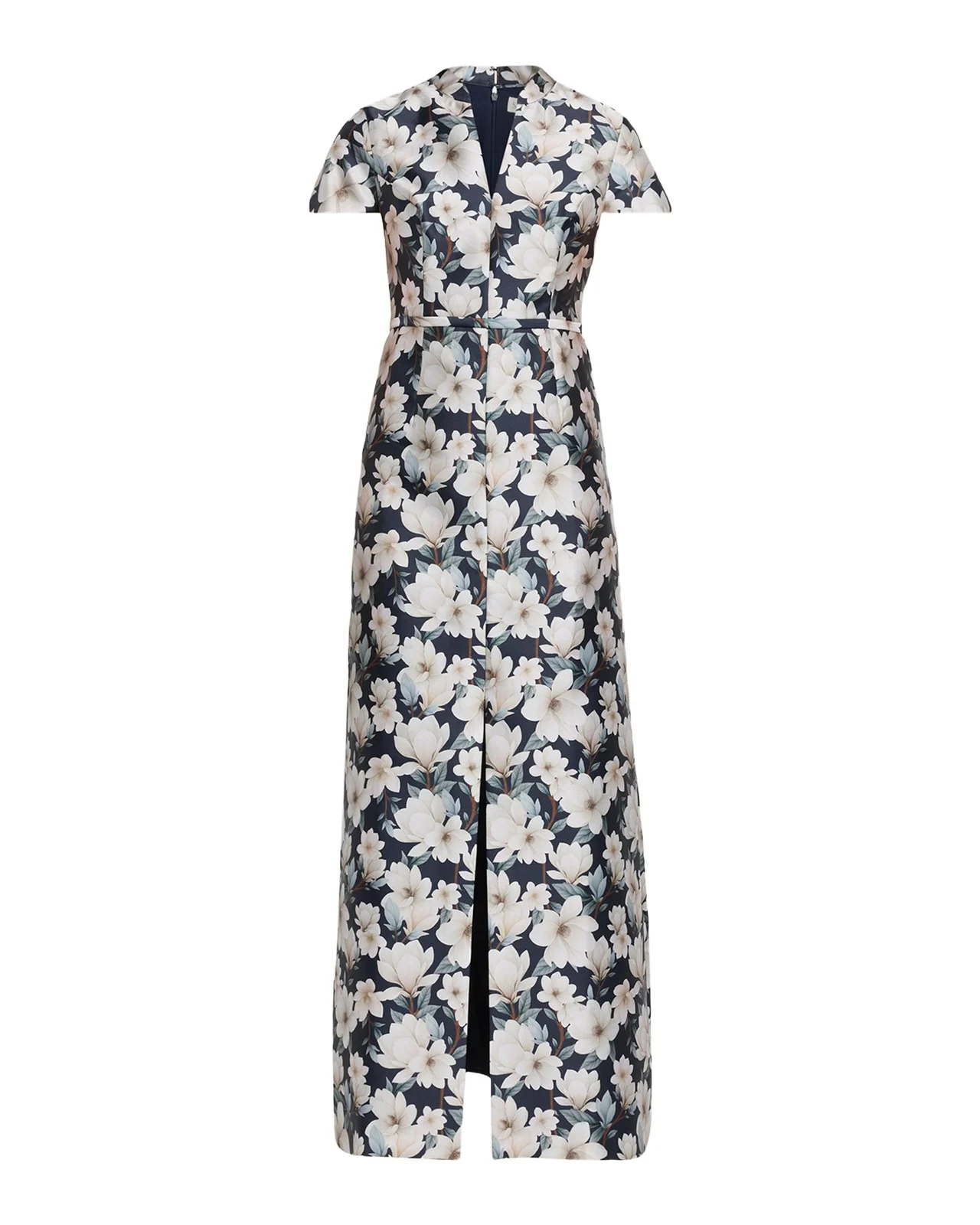 SACHIN & BABI Charlotte Floral-Print Mikado Gown