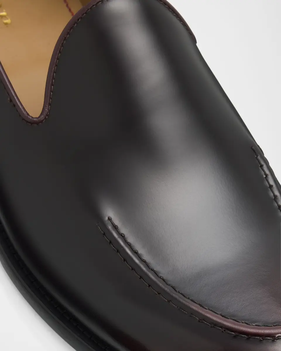 Kiton Men's Calfskin Apron-Toe Loafers | Thumbnail 5 Kiton Men's Calfskin Apron-Toe Loafers | Thumbnail 5