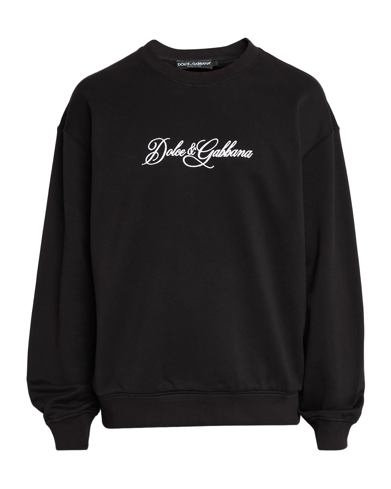 Dolce & Gabbana Men's Ricamo Cotton Logo Sweatshirt