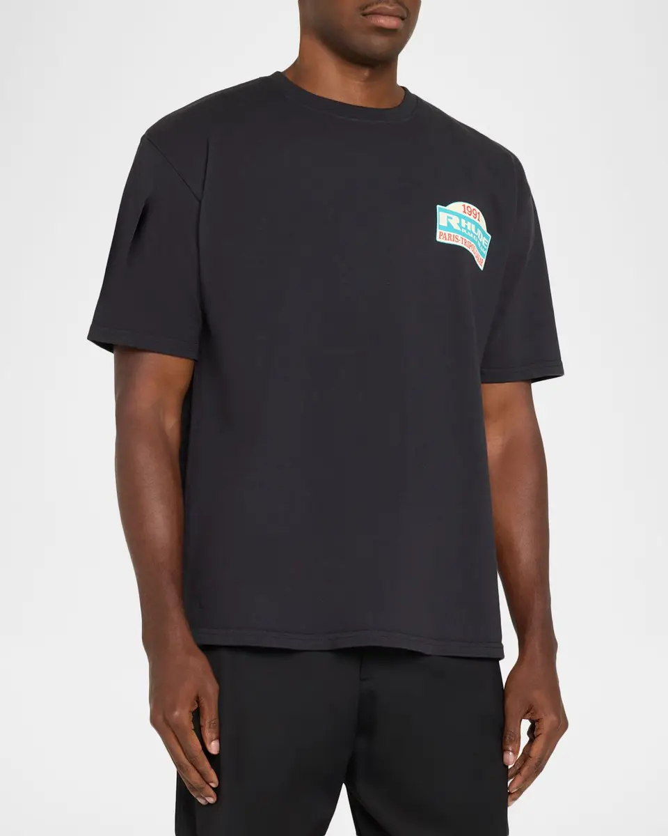 Rhude Tripoli Rally Team Cotton Crewneck T-Shirt | Thumbnail 4