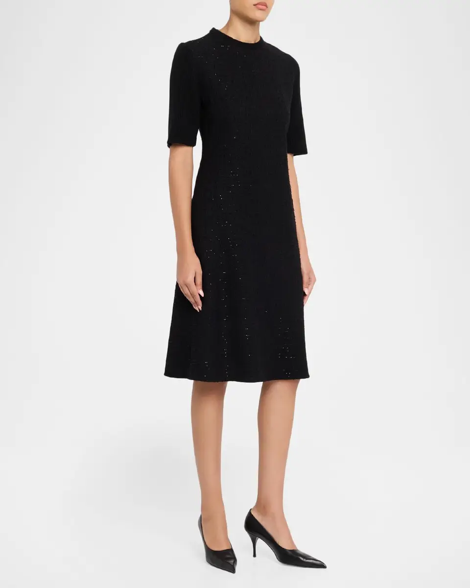 Fabiana Filippi A-Line Sequin Tweed Dress | Thumbnail 4