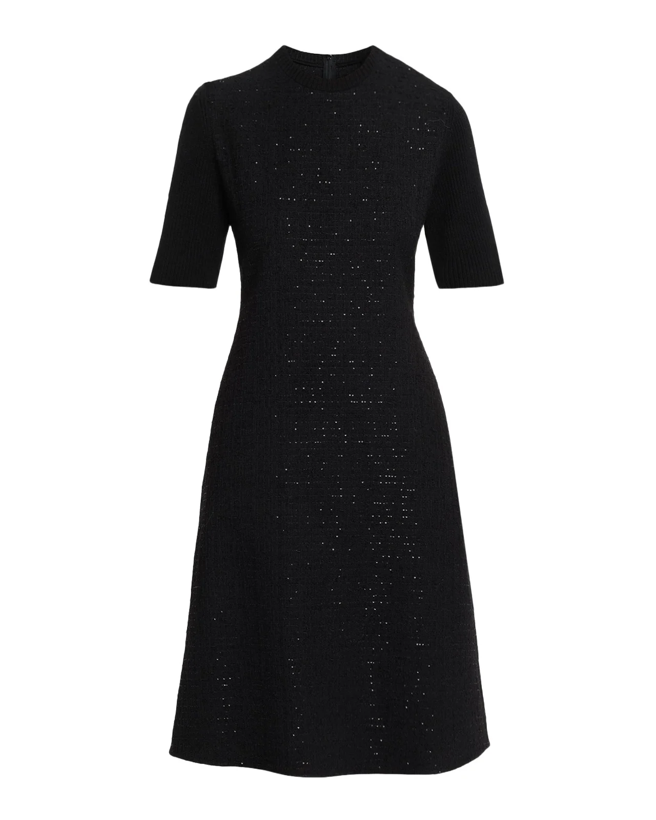 A-Line Sequin Tweed Dress A-Line Sequin Tweed Dress