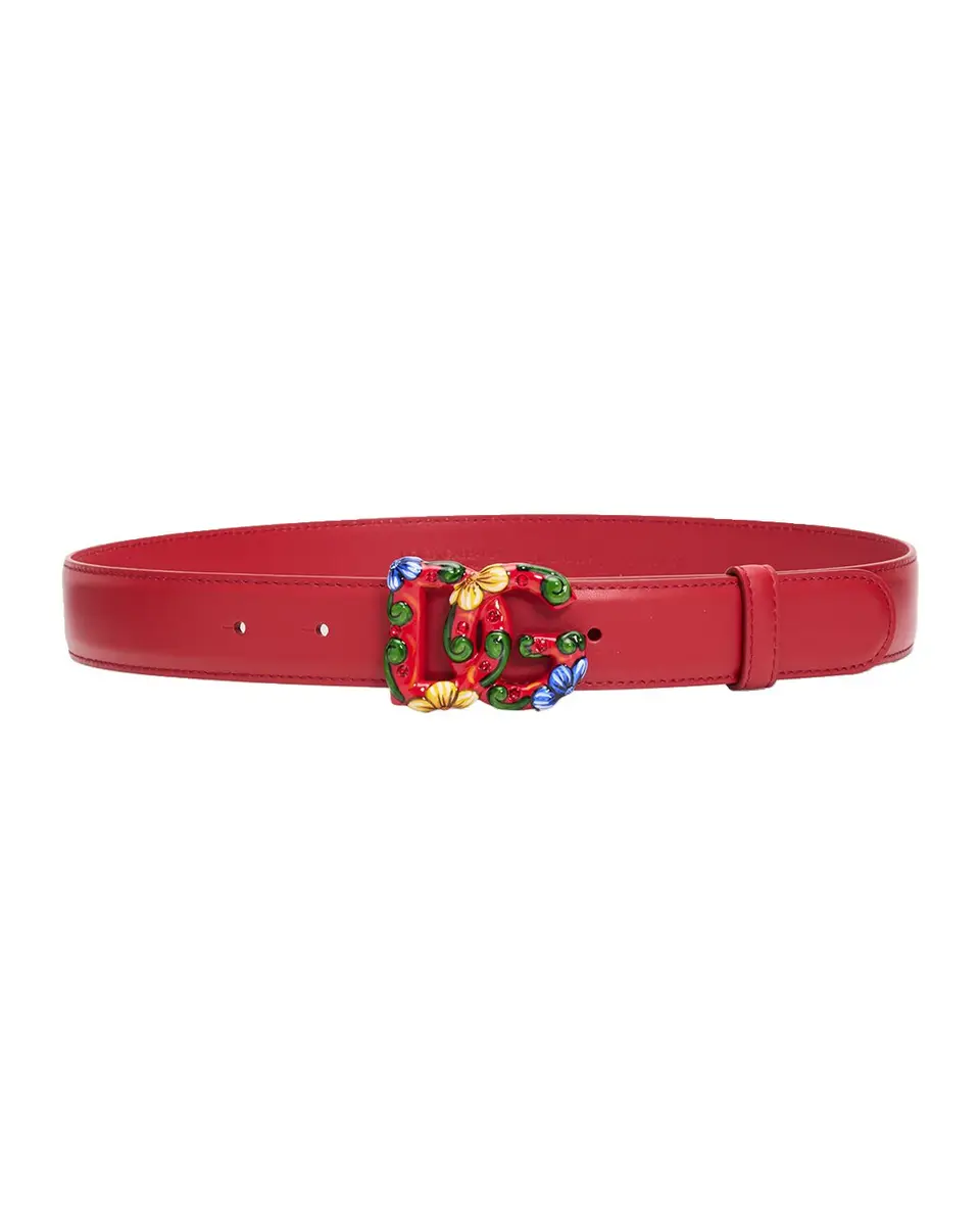 Dolce & Gabbana DG Embellished Leather Belt | Thumbnail 3 Dolce & Gabbana DG Embellished Leather Belt | Thumbnail 3