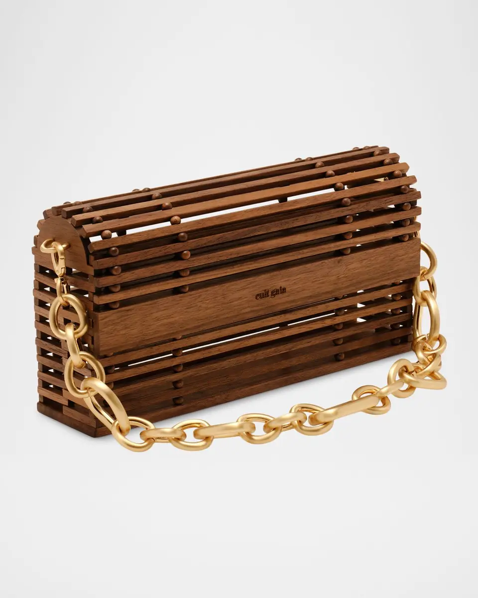 Cult Gaia Sylva Wooden Shoulder Bag | Thumbnail 2 Cult Gaia Sylva Wooden Shoulder Bag | Thumbnail 2