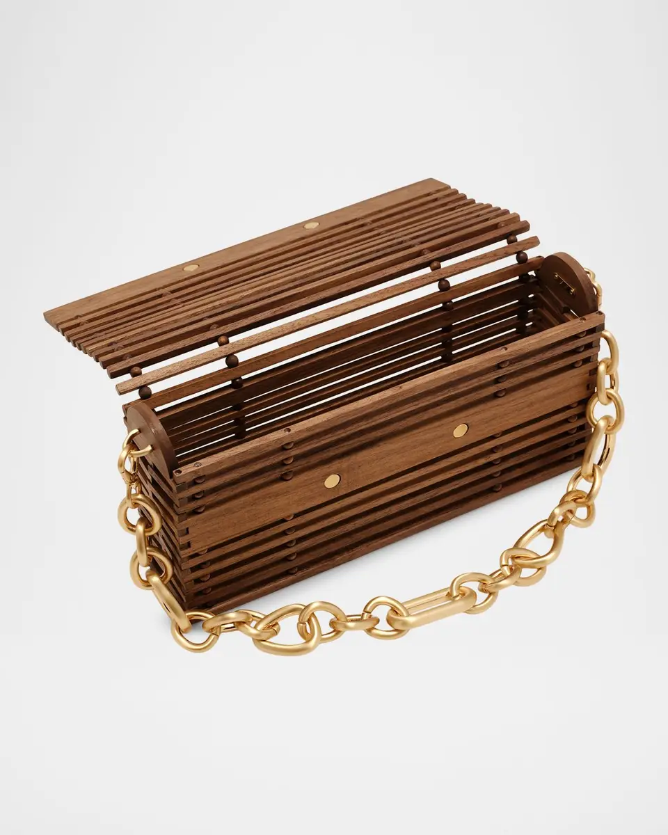 Cult Gaia Sylva Wooden Shoulder Bag | Thumbnail 3 Cult Gaia Sylva Wooden Shoulder Bag | Thumbnail 3