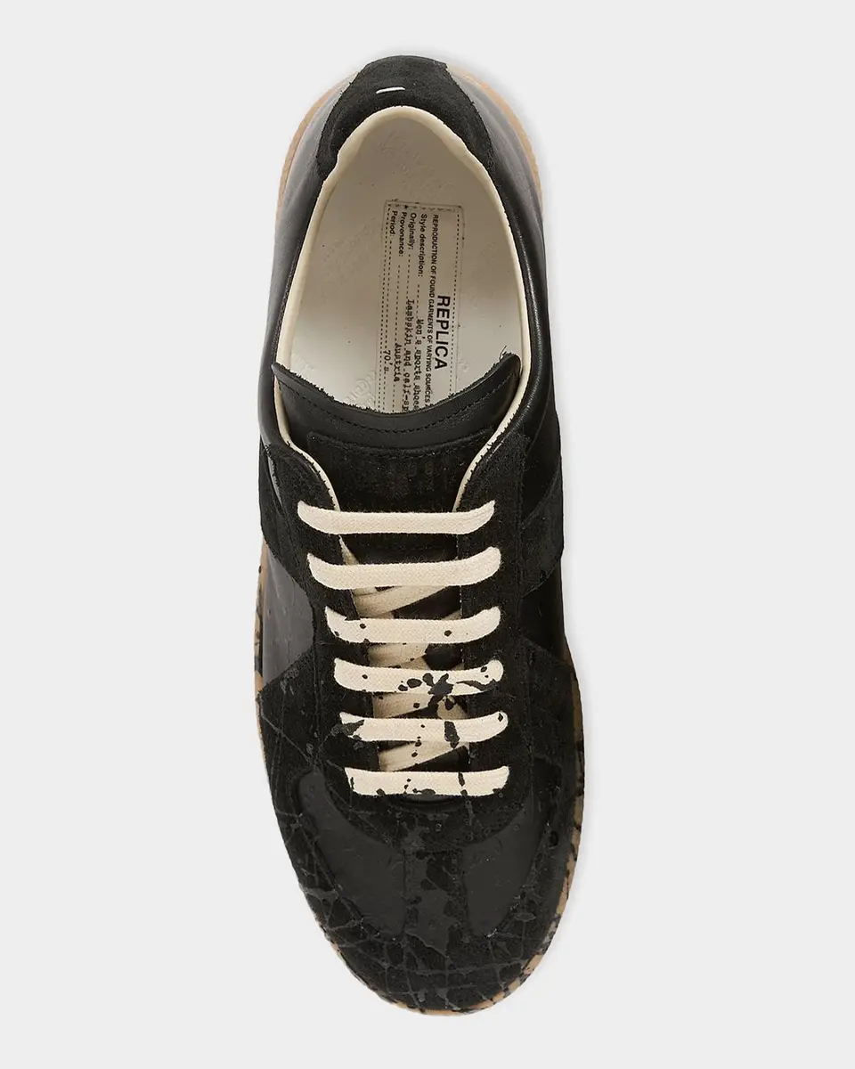 Maison Margiela Men's Replica Suede Low-Top Sneakers | Thumbnail 4