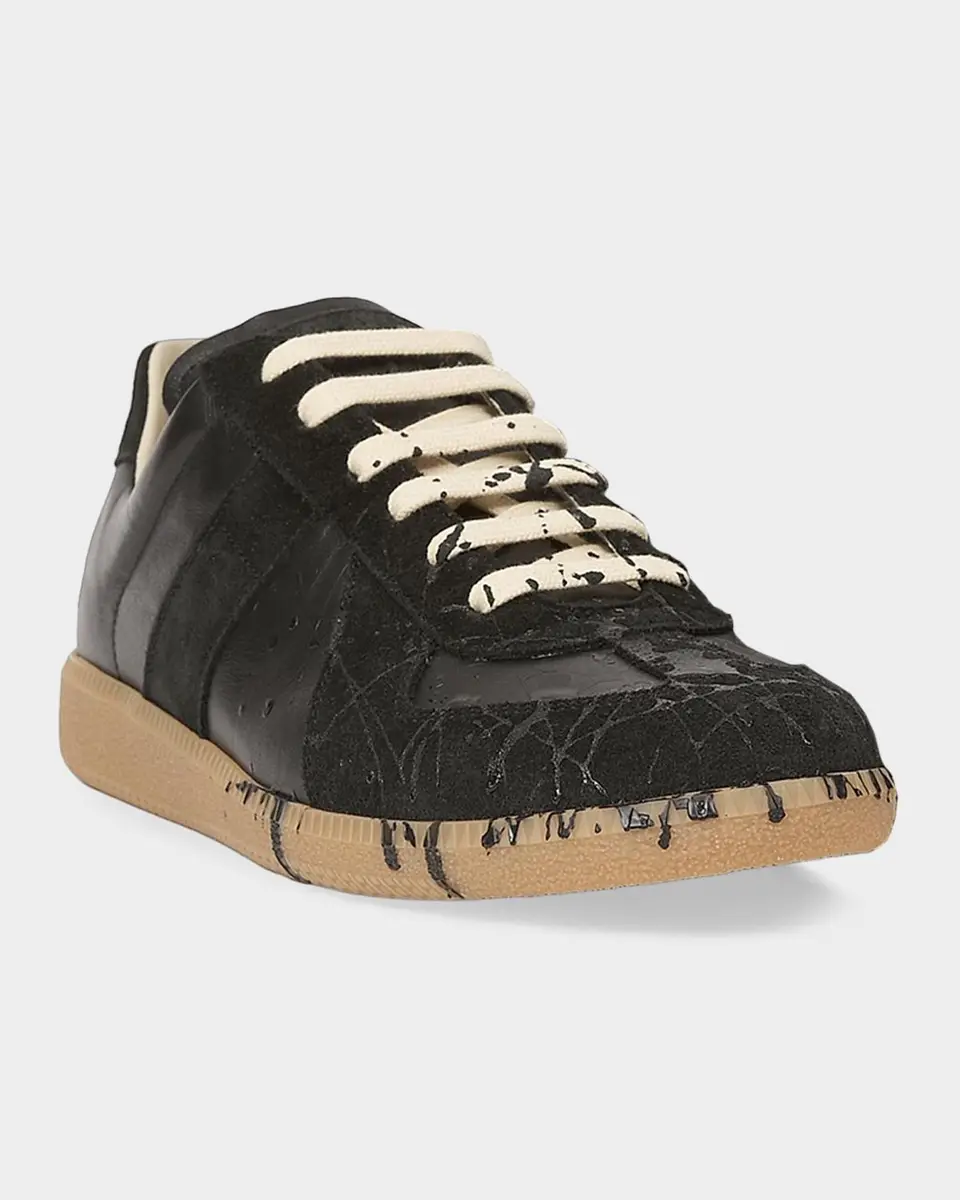 Maison Margiela Men's Replica Suede Low-Top Sneakers | Thumbnail 5
