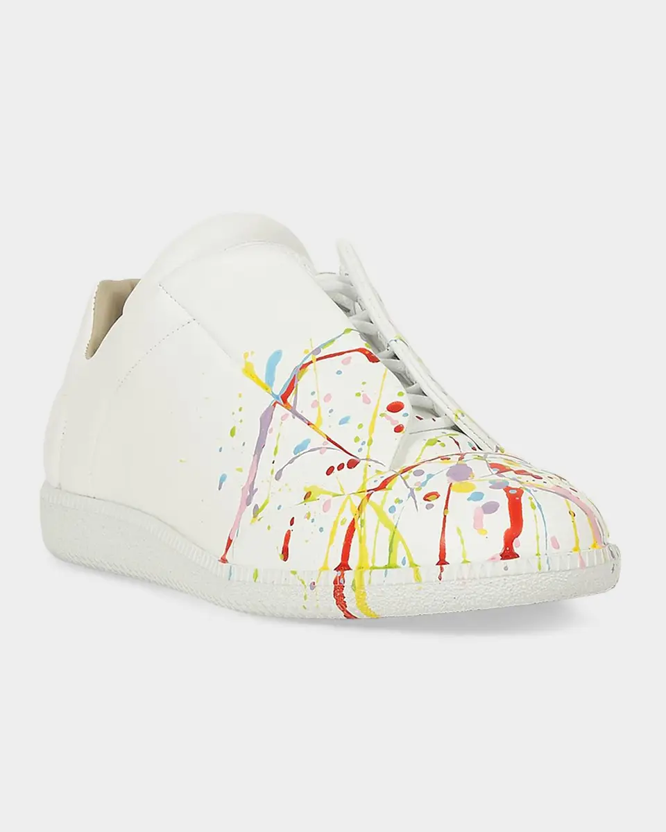 Maison Margiela Future Leather Low-Top Sneakers | Thumbnail 4