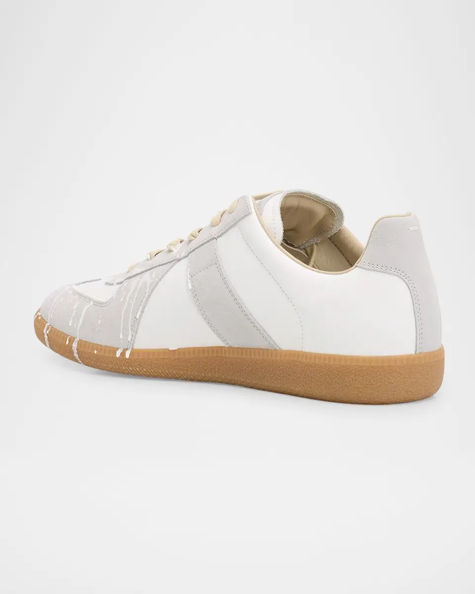 Maison Margiela Men's Replica Suede Low-Top Sneakers | Thumbnail 4