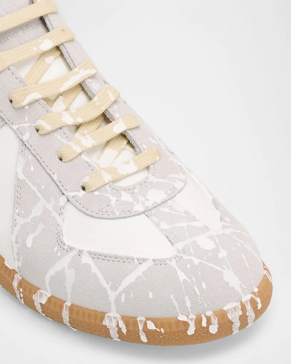 Maison Margiela Men's Replica Suede Low-Top Sneakers | Thumbnail 5