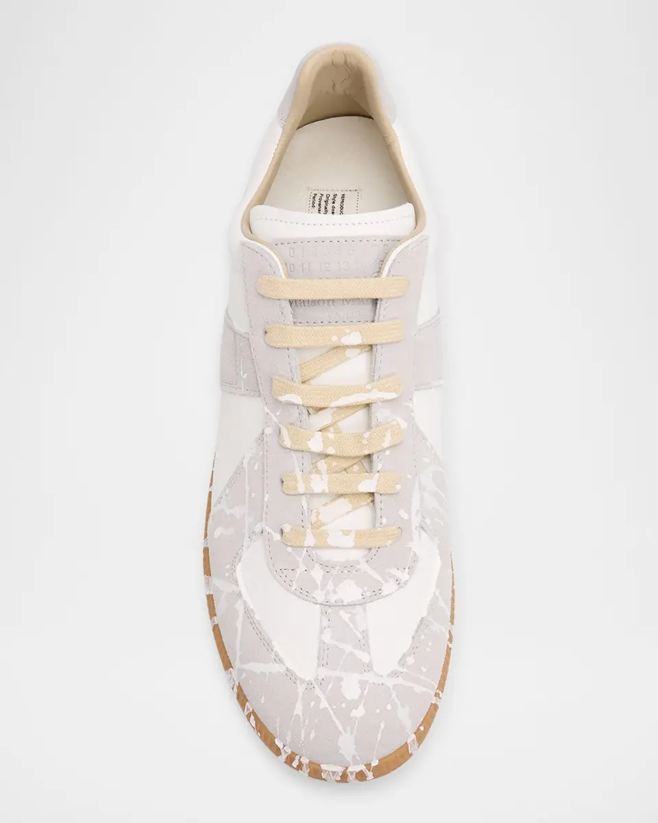 Maison Margiela Men's Replica Suede Low-Top Sneakers | Thumbnail 6
