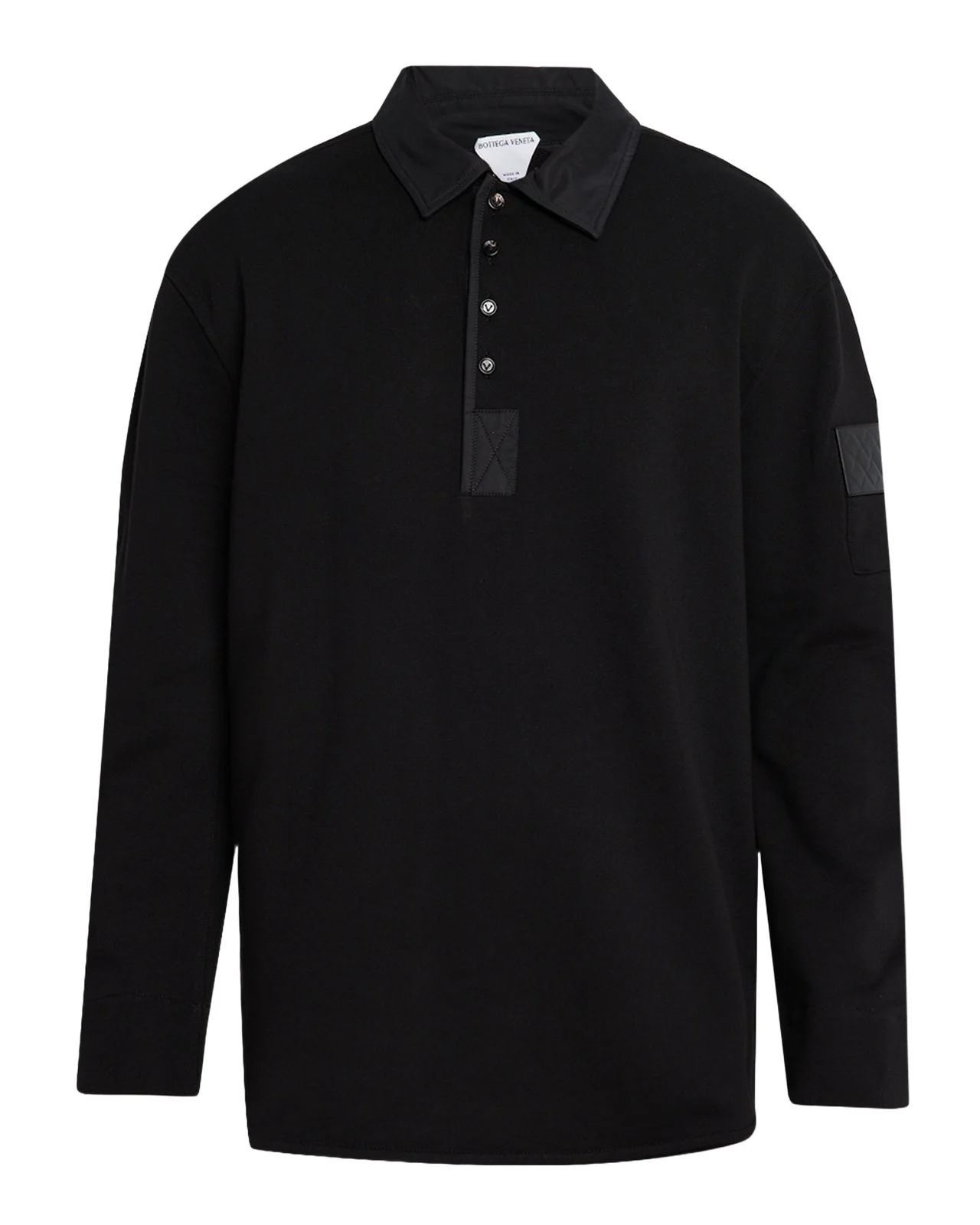 Men's Cotton Fleece Polo Sweater Men's Cotton Fleece Polo Sweater