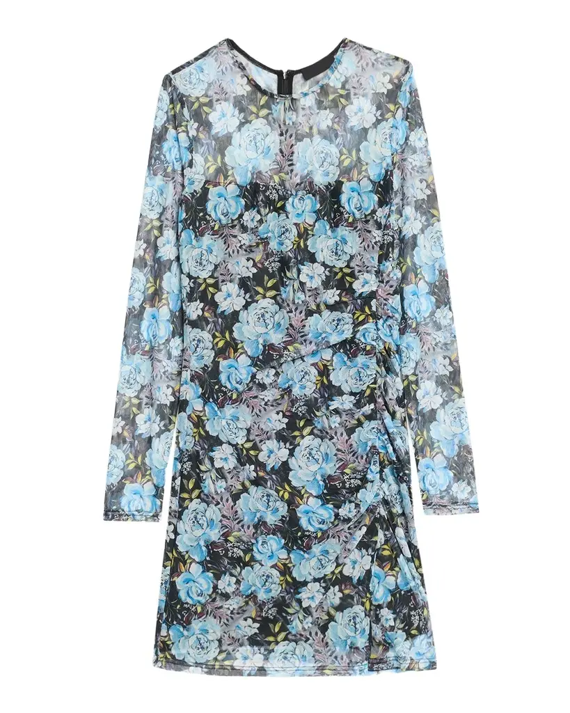 Generation Love Agnese Floral Mesh Mini Dress | Image 1 Generation Love Agnese Floral Mesh Mini Dress | Image 1