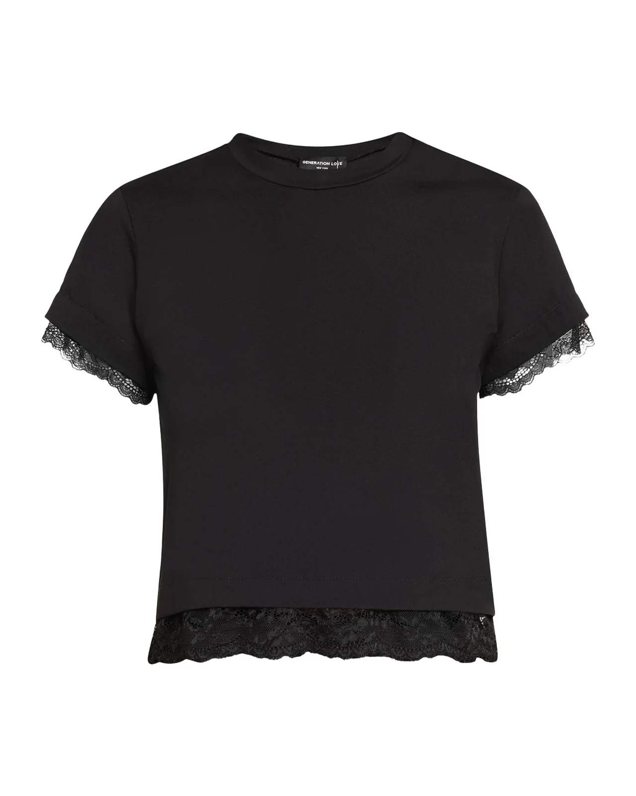 Christella Lace-Trim T-Shirt
