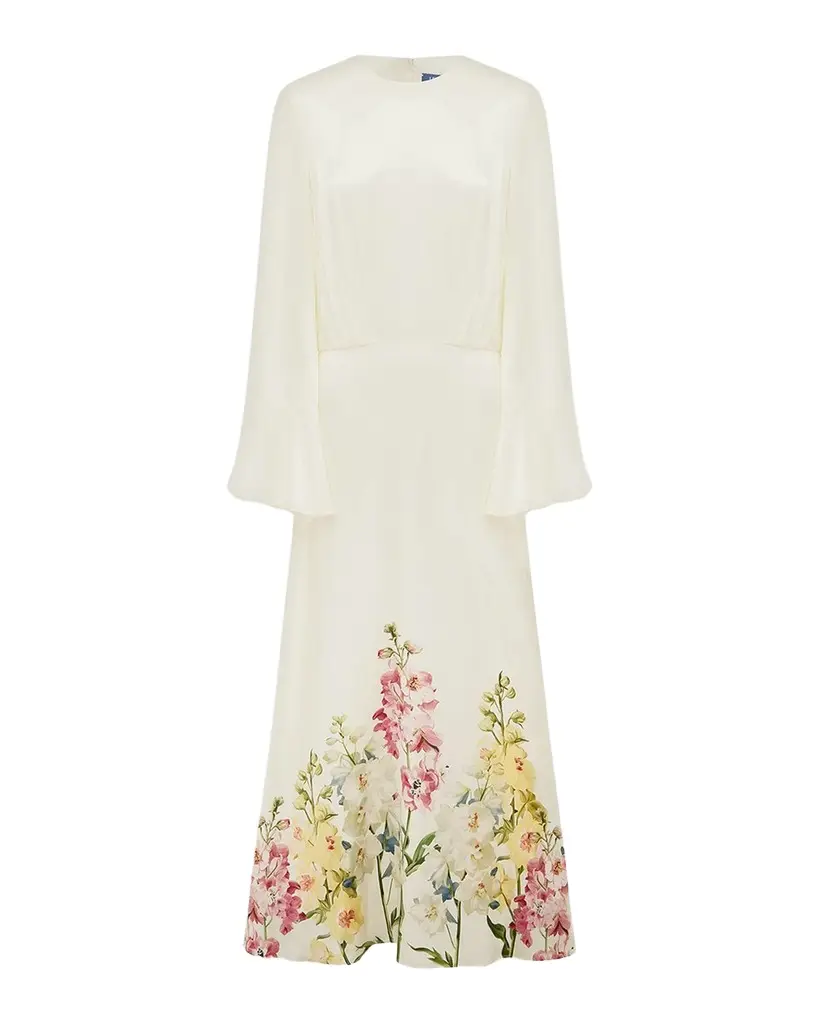 LEO LIN Kinsley Bell-Sleeve Floral Maxi Dress | Image 1 LEO LIN Kinsley Bell-Sleeve Floral Maxi Dress | Image 1