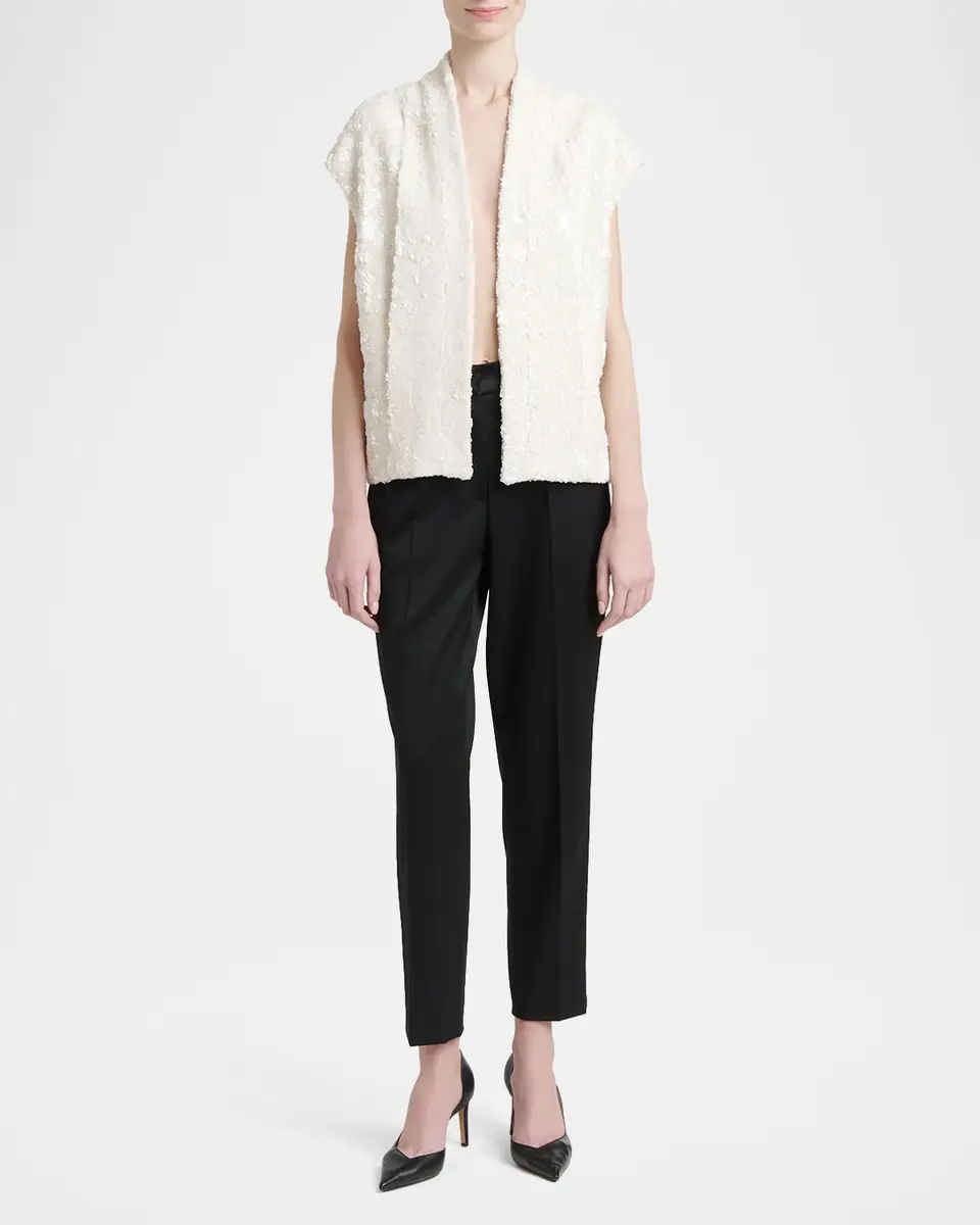 Kiton Sequined Tweed Open Jacket | Thumbnail 2 Kiton Sequined Tweed Open Jacket | Thumbnail 2