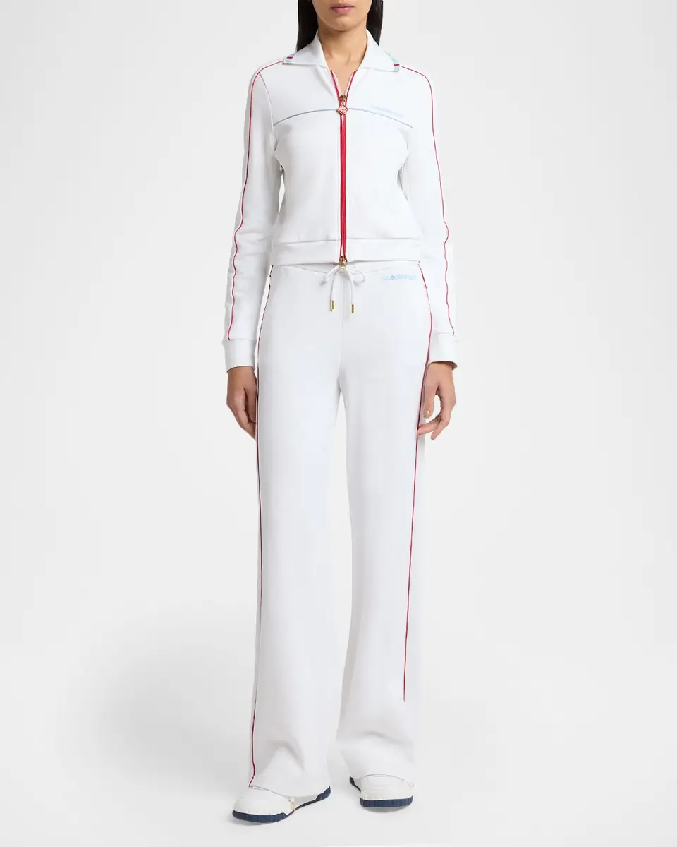 Casablanca Textured Pique Embroidered Track Jacket | Thumbnail 2