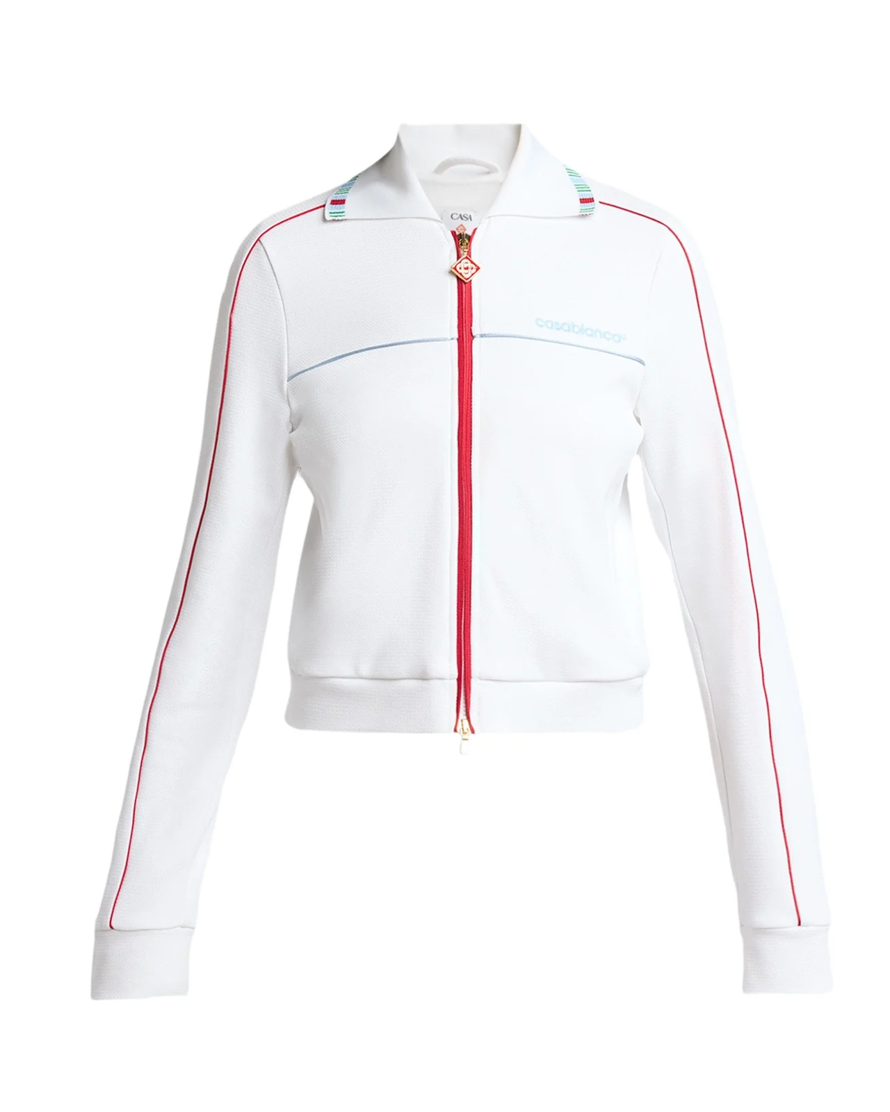 Casablanca Textured Pique Embroidered Track Jacket