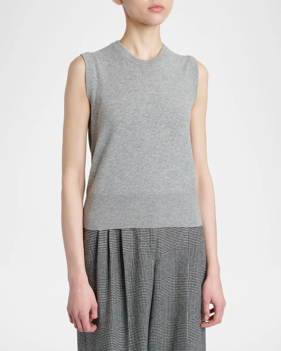 Dolce & Gabbana Cashmere Sleeveless Crewneck Sweater | Thumbnail 4 Dolce & Gabbana Cashmere Sleeveless Crewneck Sweater | Thumbnail 4