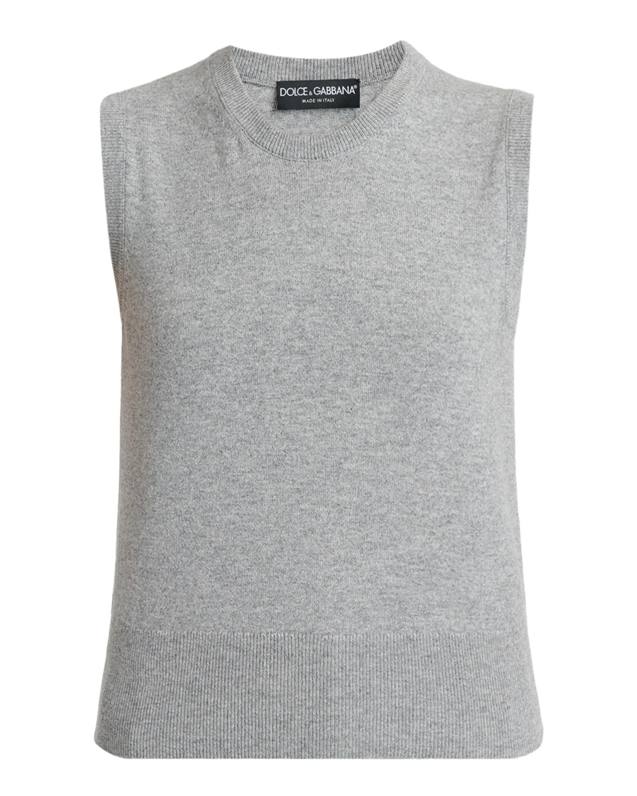 Dolce & Gabbana Cashmere Sleeveless Crewneck Sweater