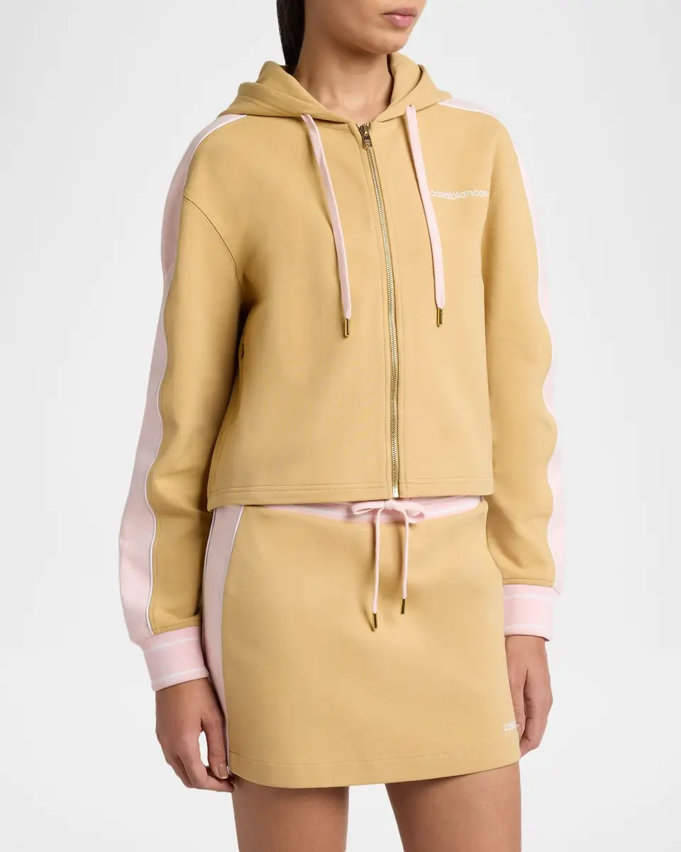 Casablanca Punto Crop Hooded Zip Jacket | Thumbnail 4