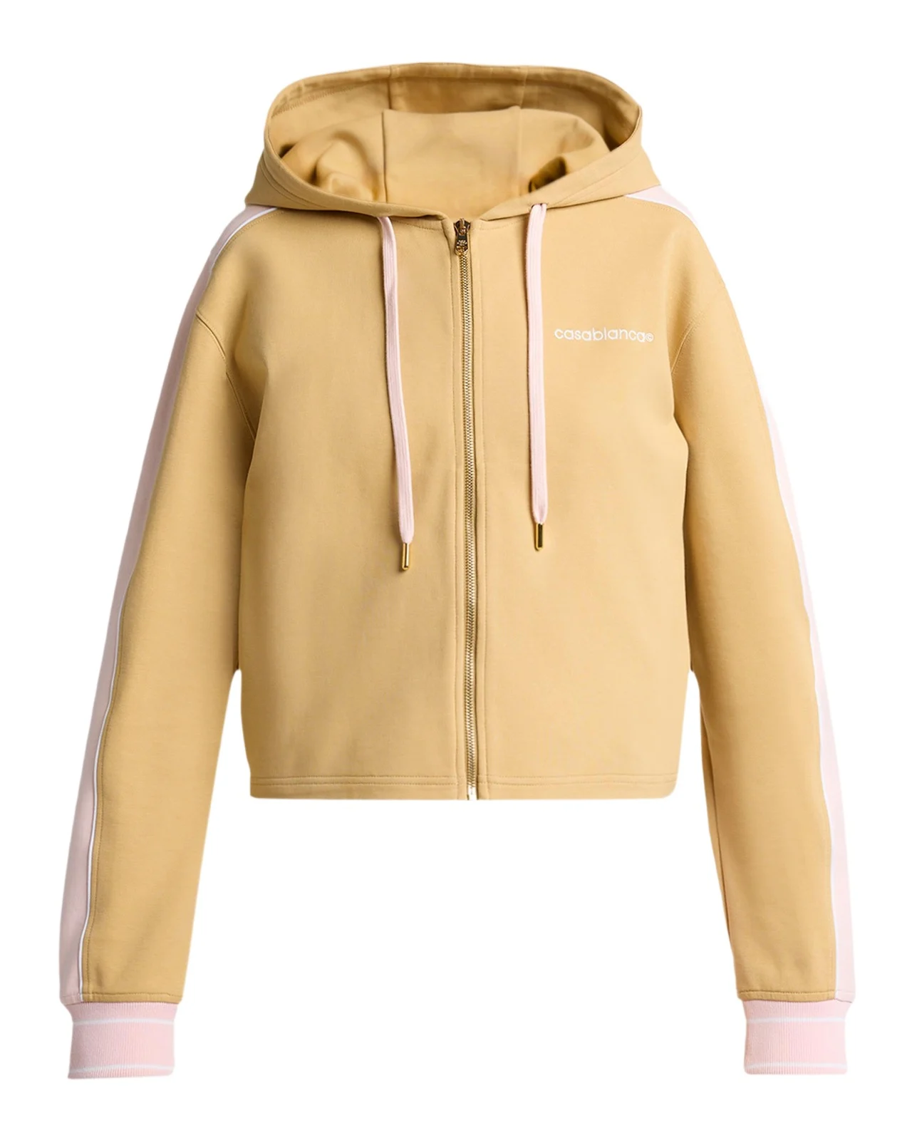 Casablanca Punto Crop Hooded Zip Jacket