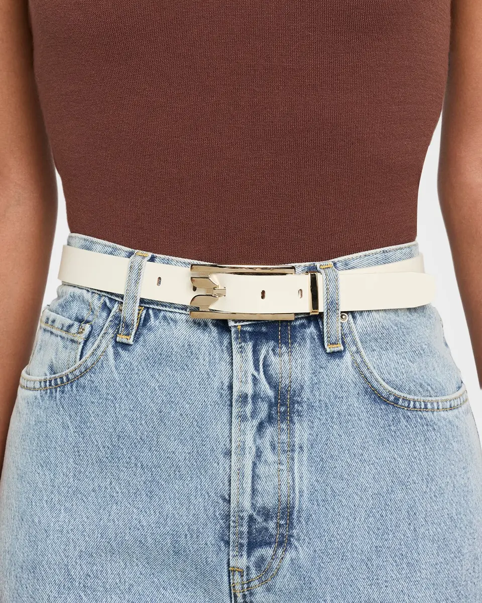 Victoria Beckham Dorian Pin-Buckle Belt in Shiny Leather | Thumbnail 2 Victoria Beckham Dorian Pin-Buckle Belt in Shiny Leather | Thumbnail 2