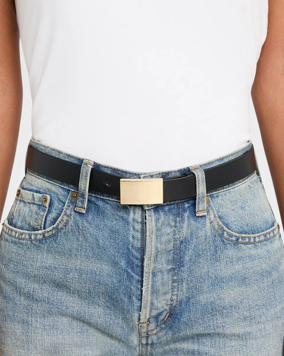 Victoria Beckham Portofino Mirror Belt in Shiny Leather | Thumbnail 2 Victoria Beckham Portofino Mirror Belt in Shiny Leather | Thumbnail 2