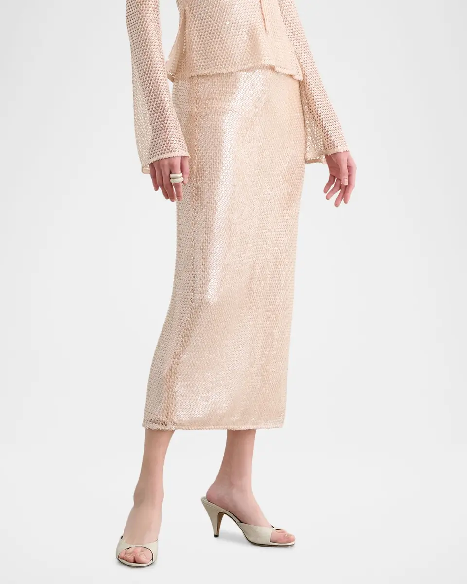 Toccin Leilani Sequined Pencil Skirt | Thumbnail 4 Toccin Leilani Sequined Pencil Skirt | Thumbnail 4