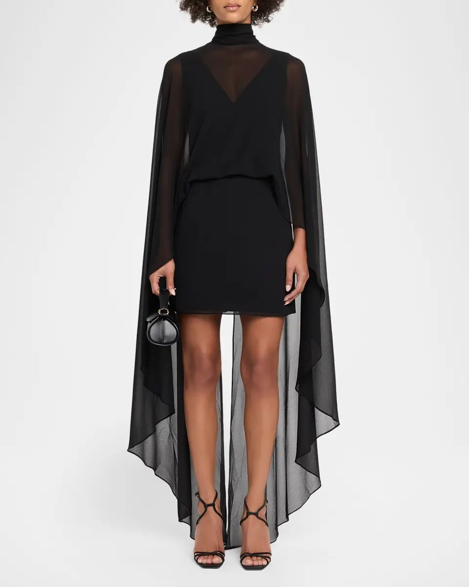 Ungaro Esme Draped Turtleneck Mini Dress | Thumbnail 2 Ungaro Esme Draped Turtleneck Mini Dress | Thumbnail 2