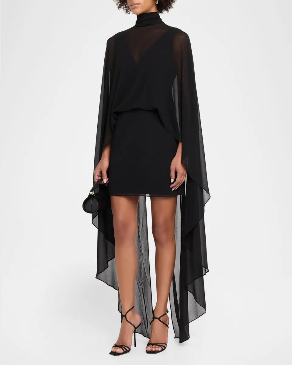 Ungaro Esme Draped Turtleneck Mini Dress | Thumbnail 4 Ungaro Esme Draped Turtleneck Mini Dress | Thumbnail 4