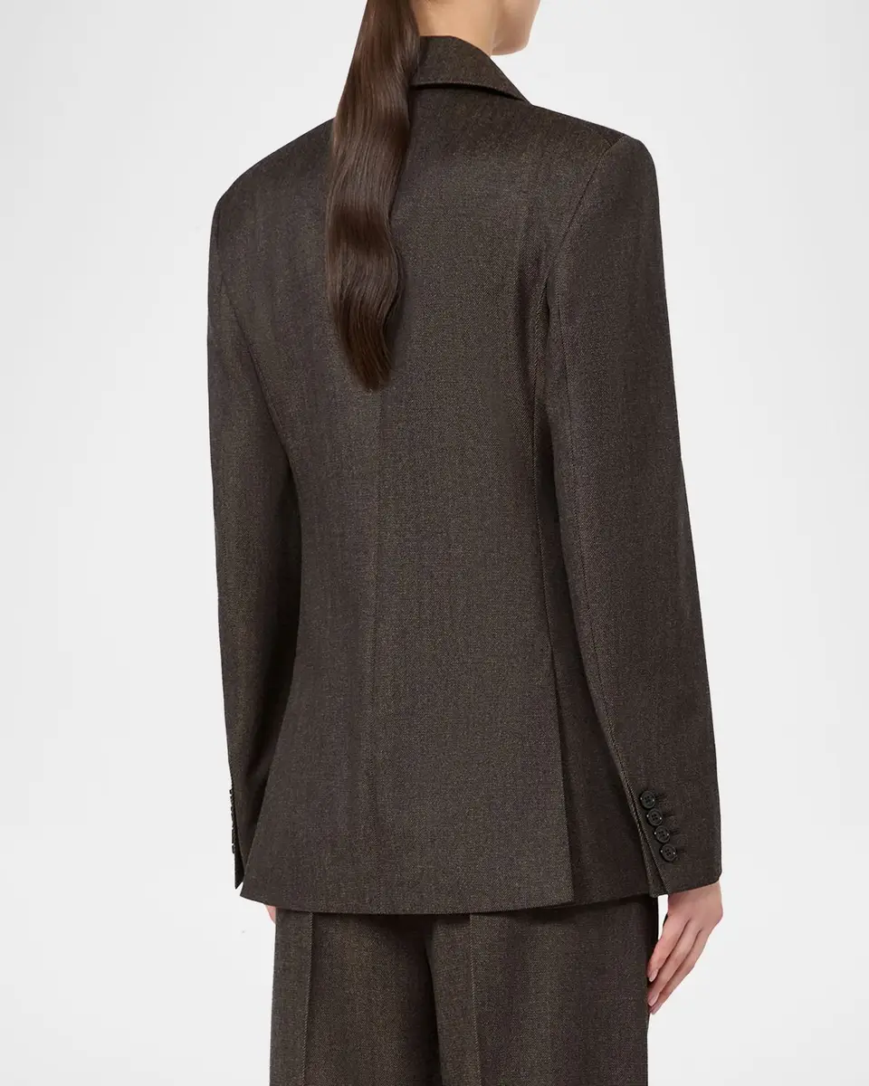 Max Mara Double-Breasted Wool-Blend Jacket | Thumbnail 3