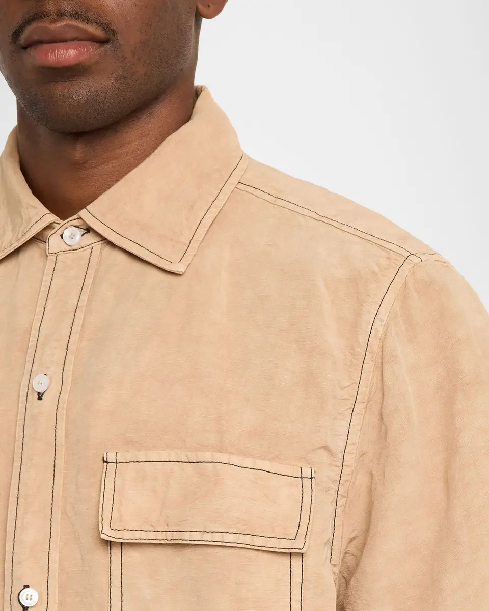 AMIRI Script Logo Linen-Blend Shirt | Thumbnail 5 AMIRI Script Logo Linen-Blend Shirt | Thumbnail 5