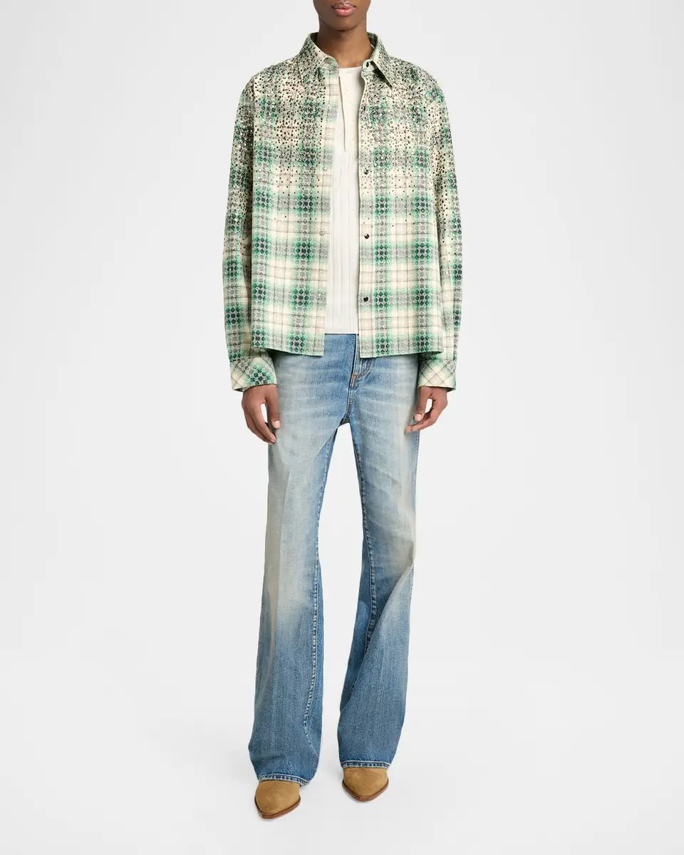 Amiri Men's MA Fit Faded Denim Jeans | Thumbnail 2 Amiri Men's MA Fit Faded Denim Jeans | Thumbnail 2