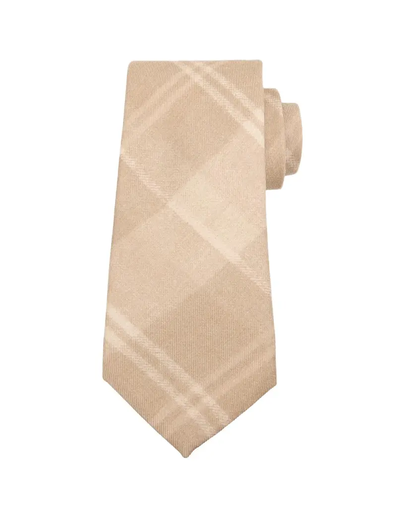 Ralph Lauren Purple Label Plaid Cashmere-Silk Tie | Image 1 Ralph Lauren Purple Label Plaid Cashmere-Silk Tie | Image 1