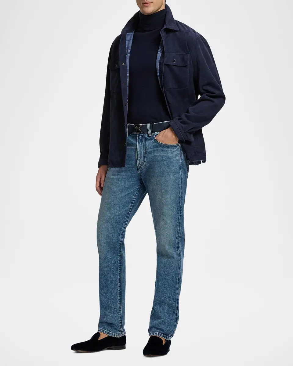 Ralph Lauren Purple Label Men's Calloway Suede Shirt Jacket | Thumbnail 2 Ralph Lauren Purple Label Men's Calloway Suede Shirt Jacket | Thumbnail 2