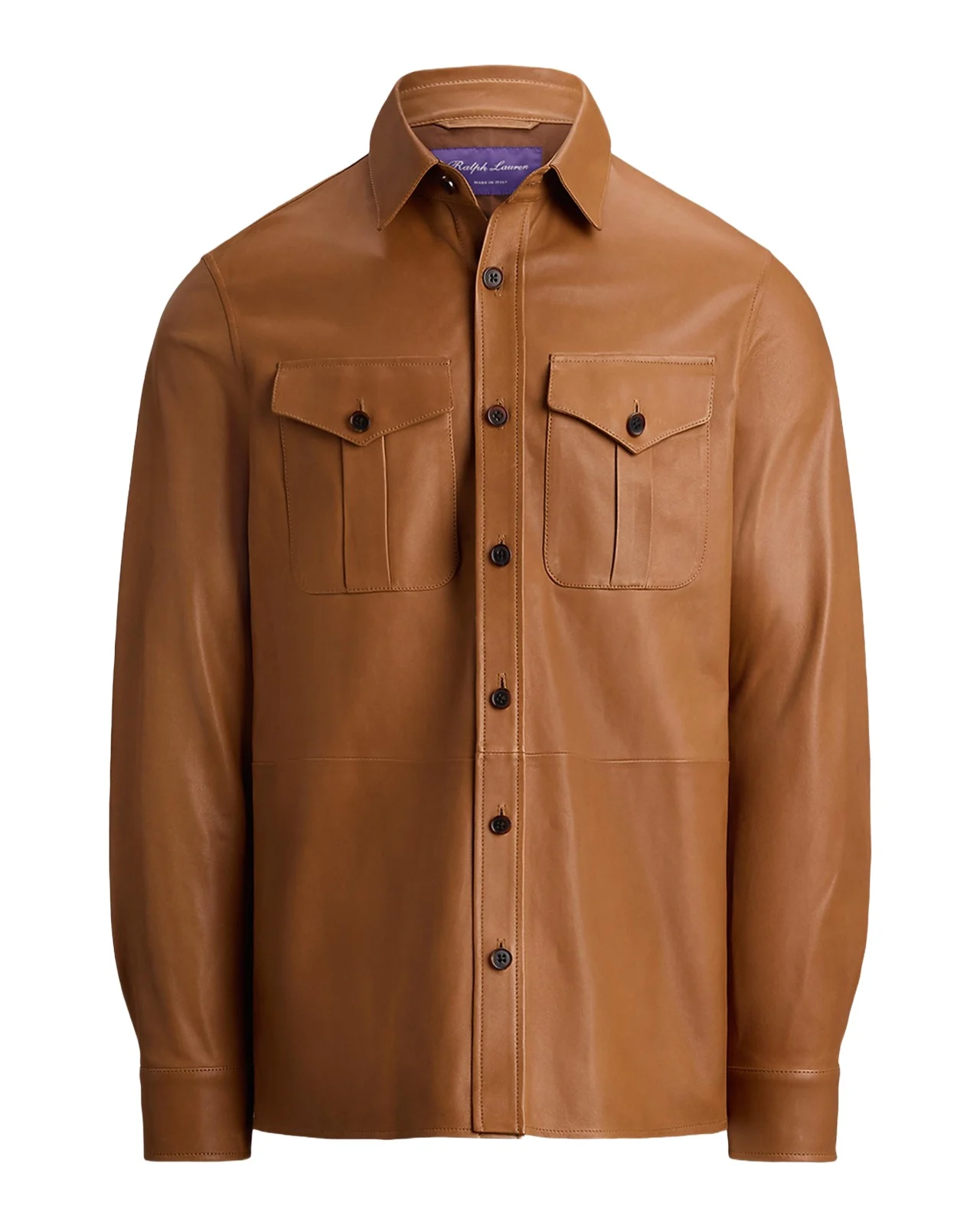 Ralph Lauren Purple Label Men's Leather Overshirt