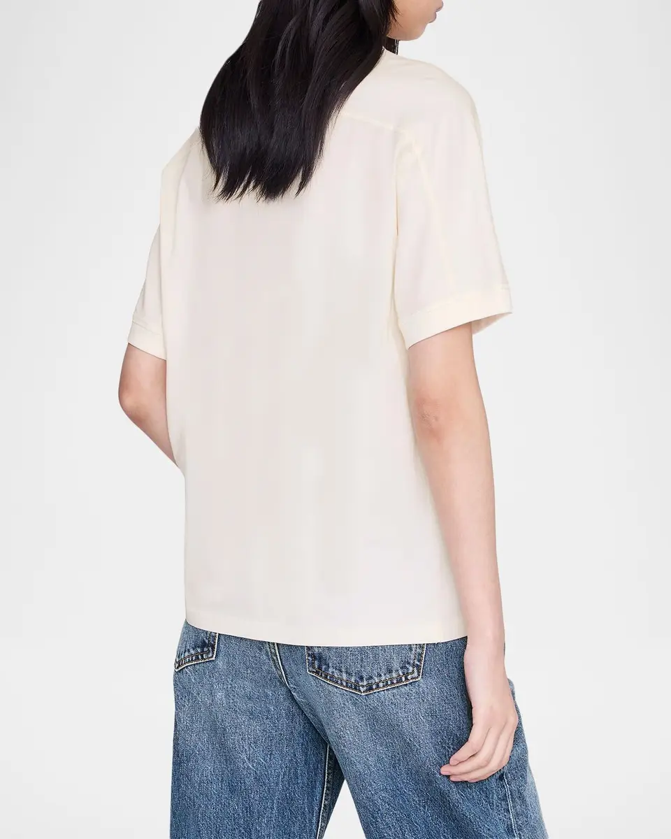 Anine Bing Jaylin Collegiate Tee | Thumbnail 3 Anine Bing Jaylin Collegiate Tee | Thumbnail 3