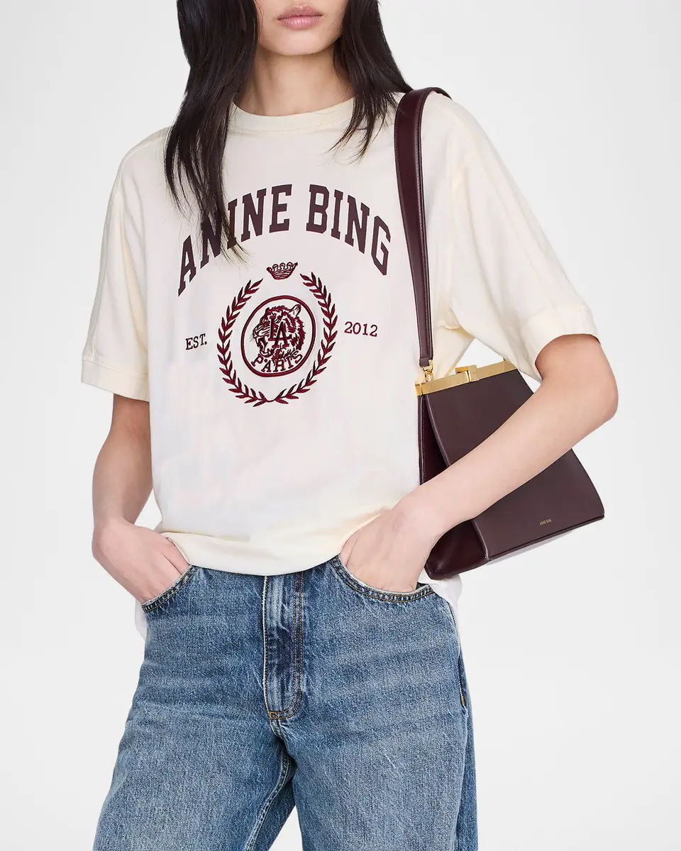Anine Bing Jaylin Collegiate Tee | Thumbnail 4 Anine Bing Jaylin Collegiate Tee | Thumbnail 4