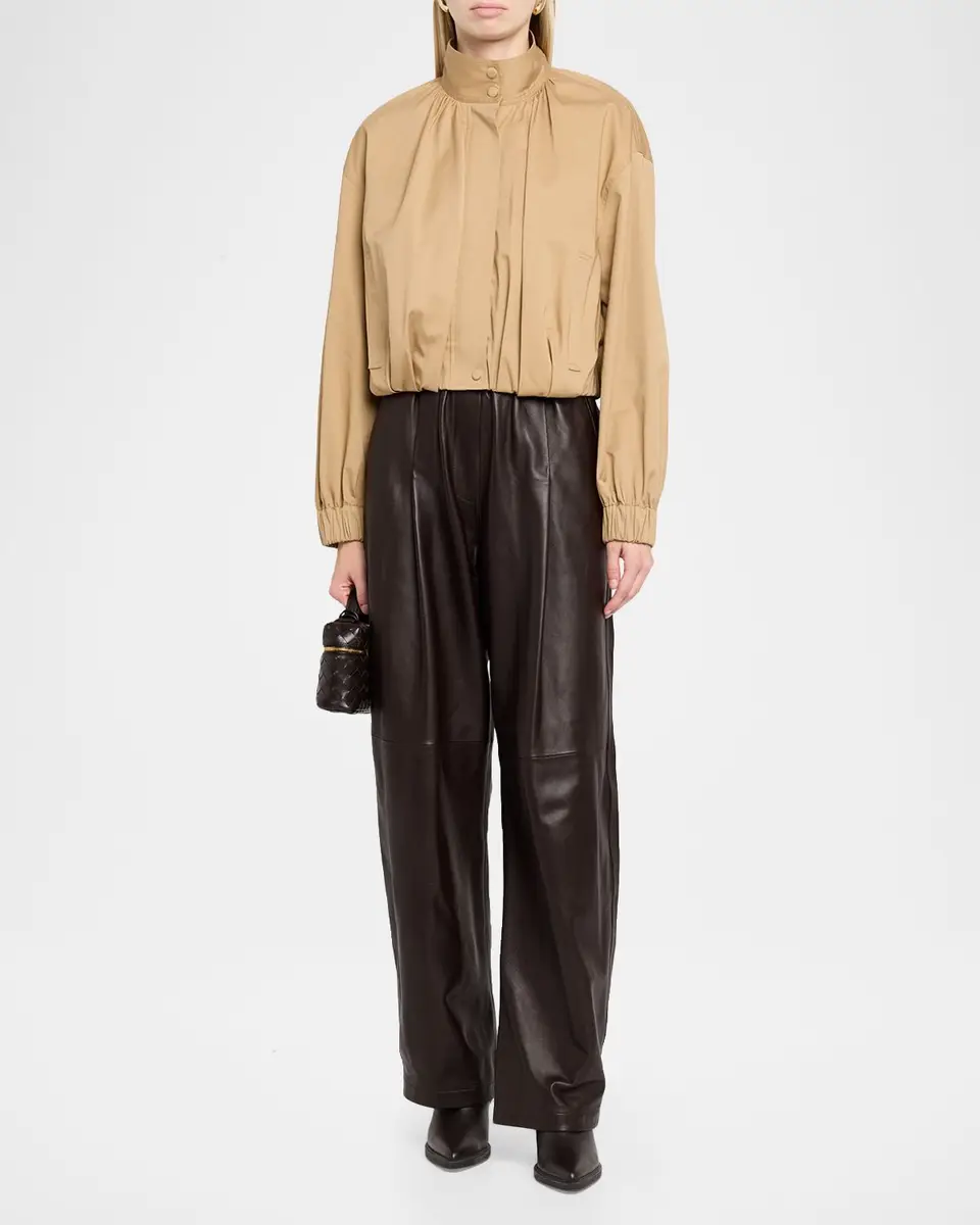 A.L.C. Amélie Pleated Cotton-Blend Jacket | Thumbnail 2 A.L.C. Amélie Pleated Cotton-Blend Jacket | Thumbnail 2