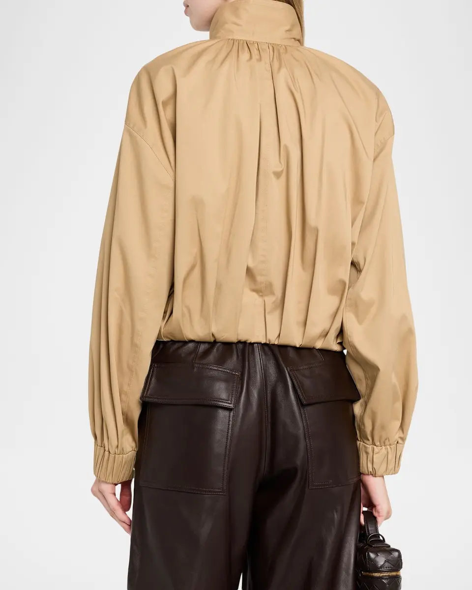 A.L.C. Amélie Pleated Cotton-Blend Jacket | Thumbnail 3 A.L.C. Amélie Pleated Cotton-Blend Jacket | Thumbnail 3