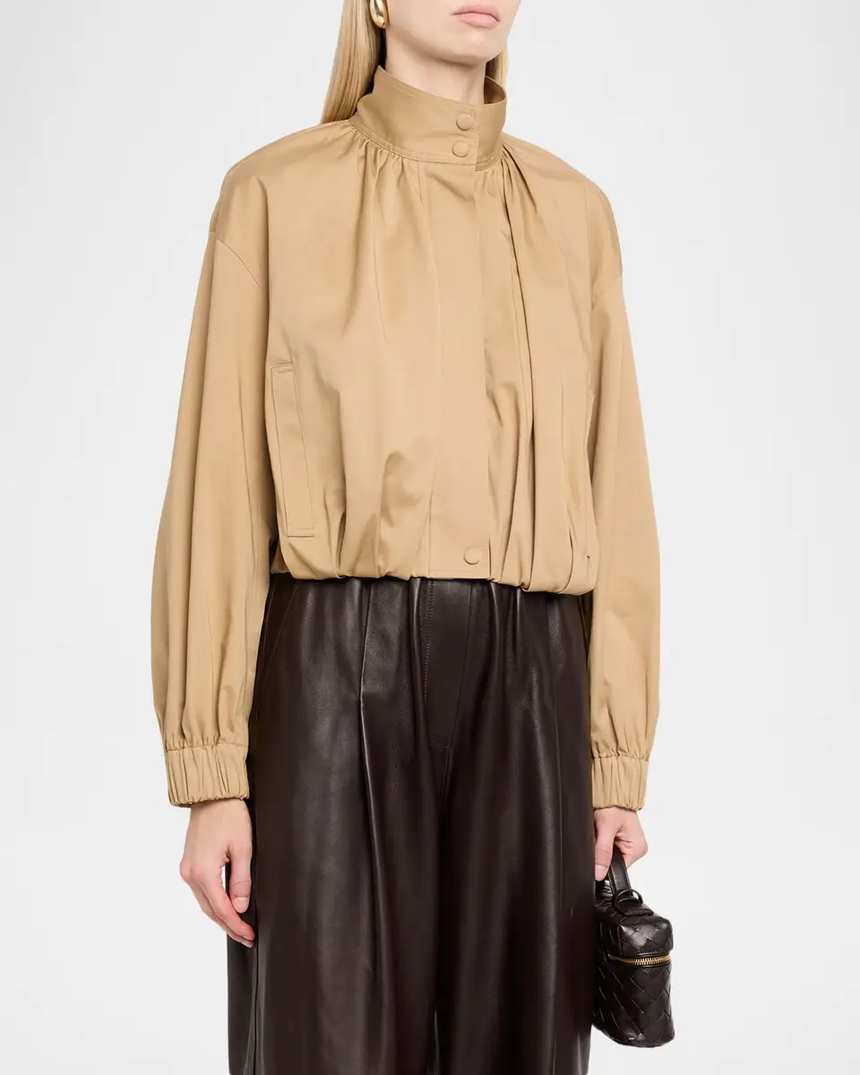 A.L.C. Amélie Pleated Cotton-Blend Jacket | Thumbnail 4 A.L.C. Amélie Pleated Cotton-Blend Jacket | Thumbnail 4